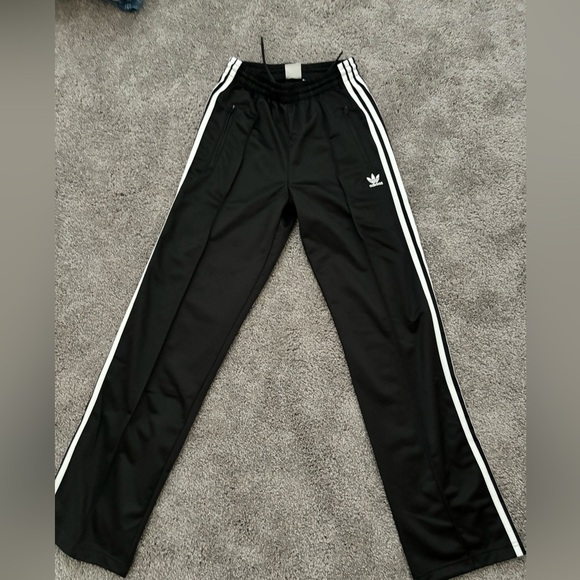 adidas freebird three stripe pleated zipper pant black xs - Picture 1 of 5